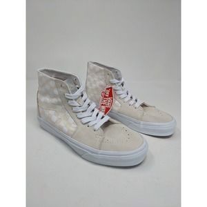 VANS Sk8-Hi Tapered Crystal Sidestripe Checkerboard Skate Shoes Womens 9 NWT